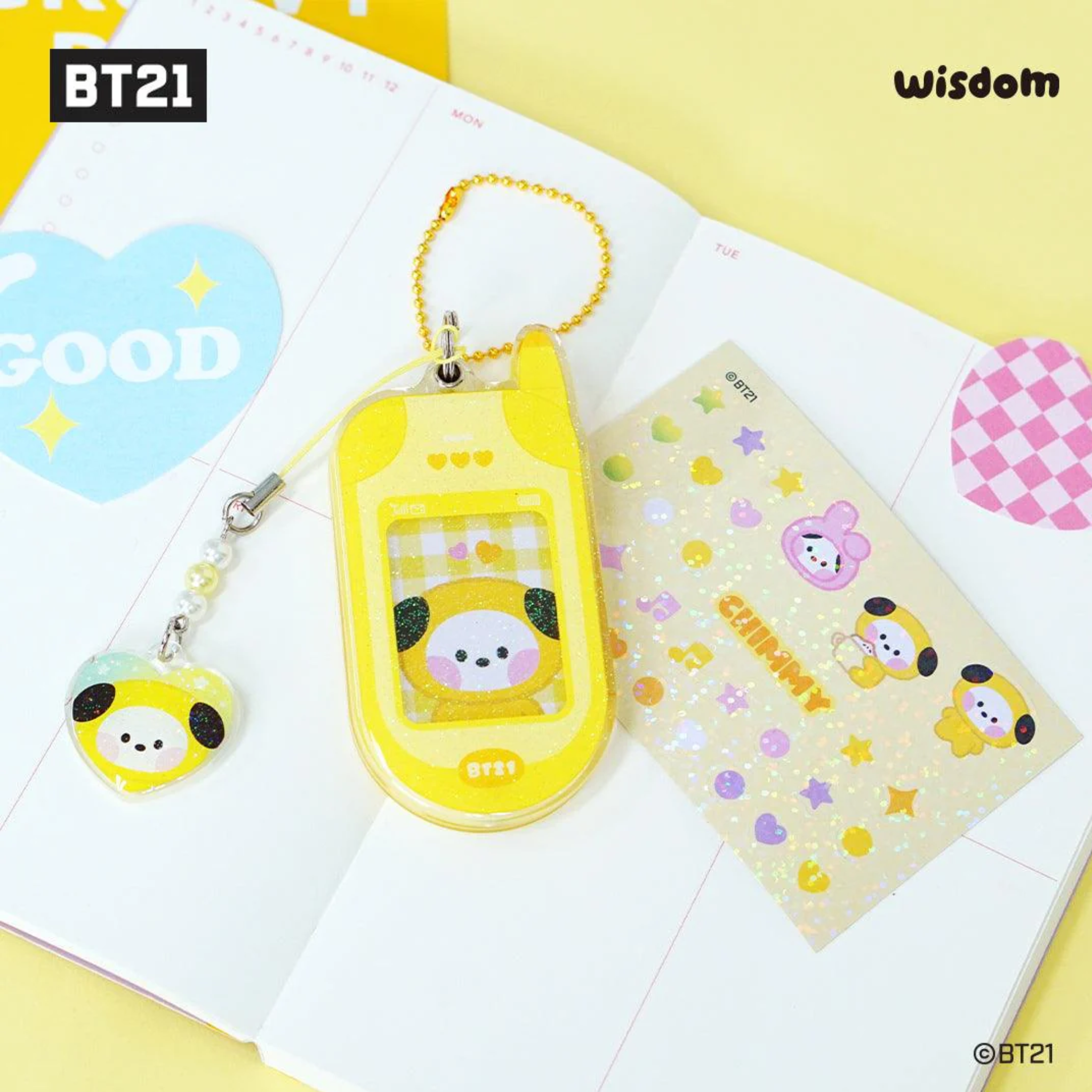 BT21- Minini Retro Phone Keyring