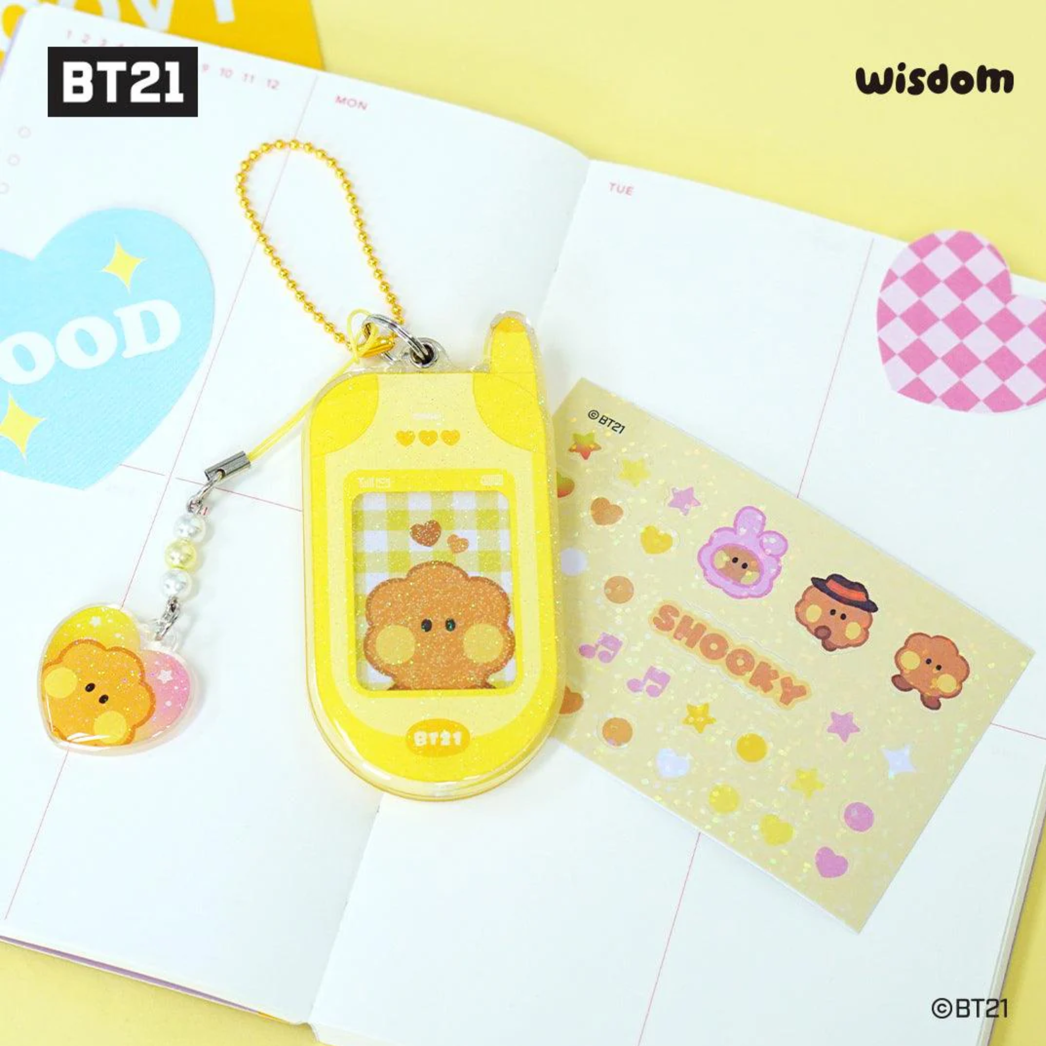 BT21- Minini Retro Phone Keyring