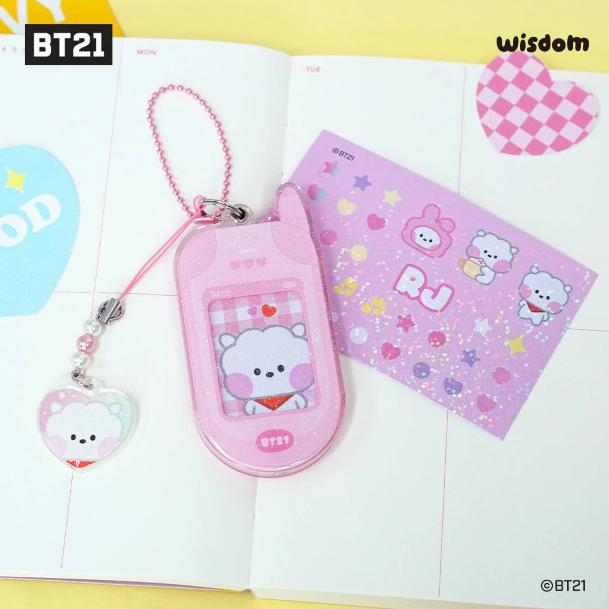 BT21- Minini Retro Phone Keyring
