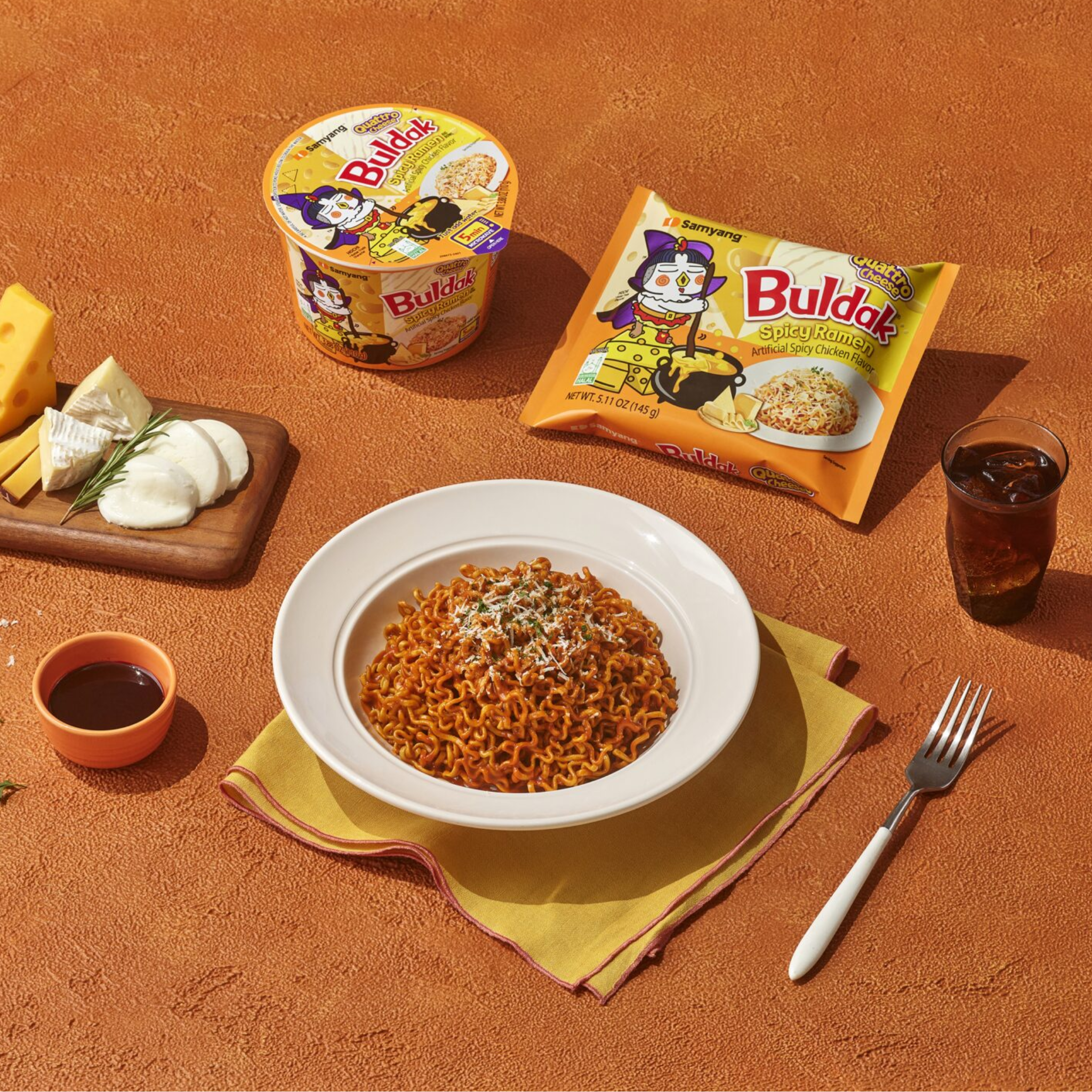 Buldak- Ramen Quattro Cheese