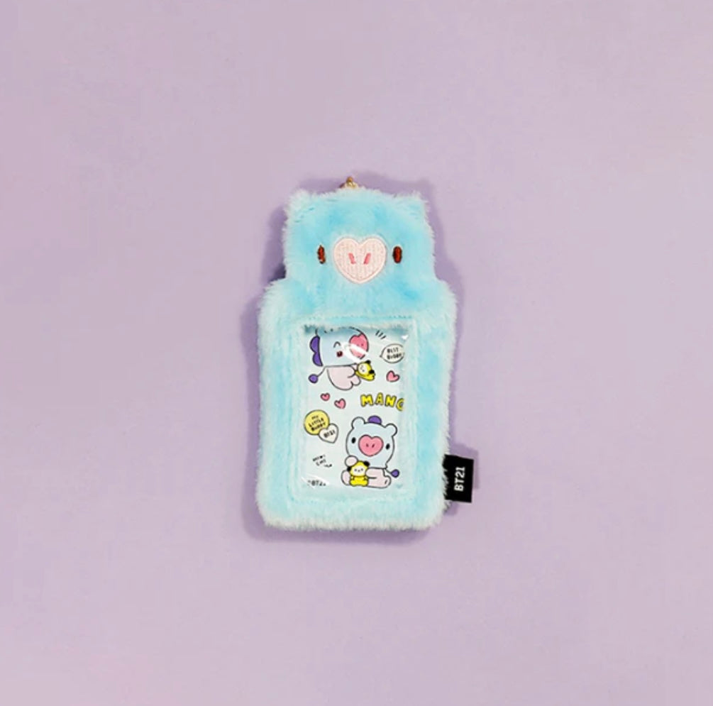 BT21 - PHOTOCARD KEYRING FUR FLUFFY